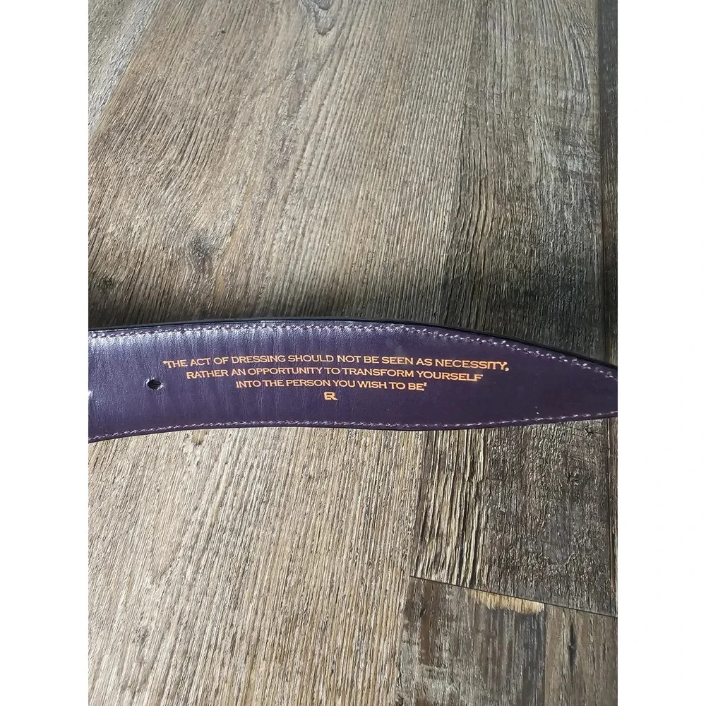 Elliot Rhodes London Leather Belt Solid Brass Buckle Men